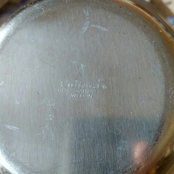 Swedish Heavy Gauge Stainless Steel Appetizer Plat - Picture 2 of 2